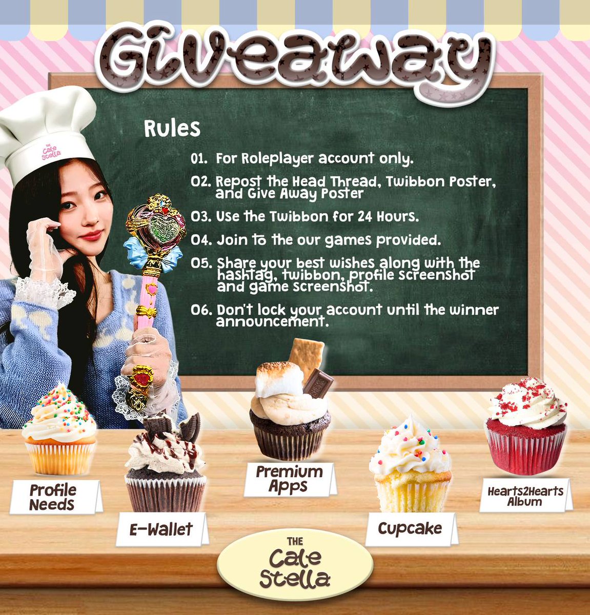 ㅤ
⊹˚ ₊ 🧁 Something sweet is coming... a purr-fect 𝗴𝗶𝘃𝗲𝗮𝘄𝗮𝘆 that will surely catch your whiskers’ attention! But, every cupcake has its recipe. Come complete the sweet tasks and claim your delightful gift as a measure of your kitty luck! 😼🐾
⠀ㅤ