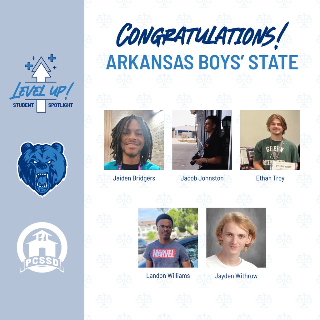 Congratulations to our 5 rising seniors who attended Arkansas Boys State. Our delegates leveled up their civic education and leadership skills during this prestigious summer enrichment program.