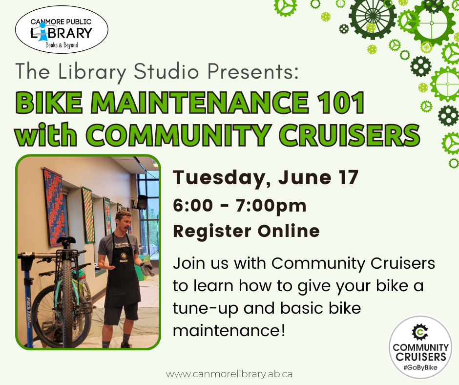 CanmoreLibrary's tweet image. 🚲 Bike Maintenance 101 is tonight!
Registered participants: bring your bike + get ready to roll with confidence at this hands-on workshop with Community Cruisers!🚴‍♀️🔧
📅 June 17 | 🕕 6–7 PM 📍 CPL Friends Program Room

#CanmorePublicLibrary #BikeWorkshop #CanmoreEvents