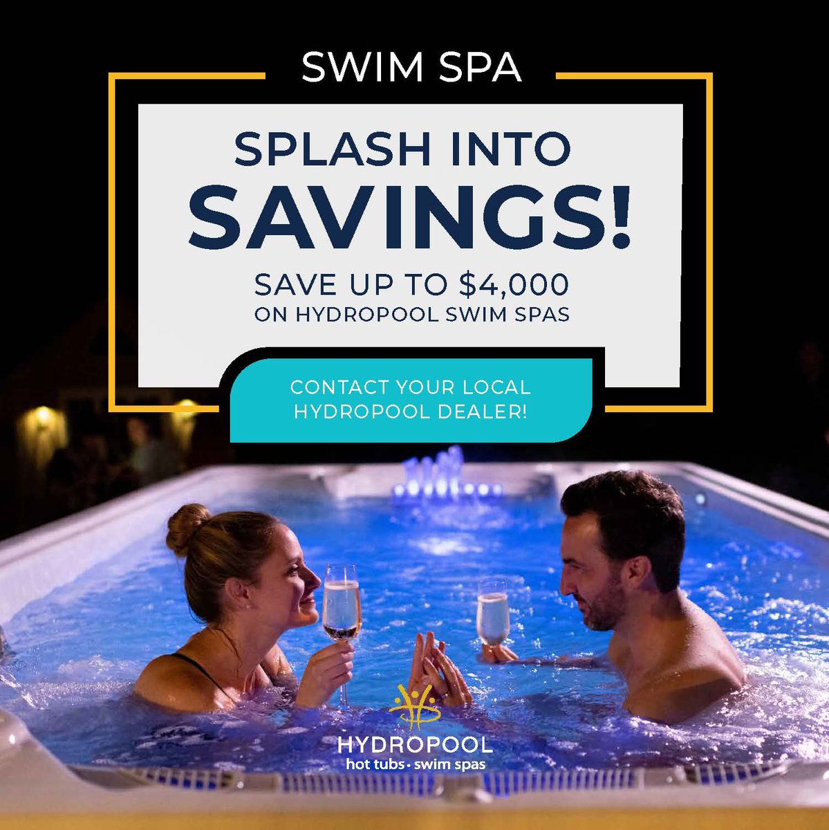 Splash into Savings with Hydropool's major swim spa sale, going on across the country now. Save up to $4,000 on Executive Trainers. ​

Save $2,000 on Aquatic and all other Executive models.

Unlock your pricing here: ​hubs.li/Q03rmdDk0​

#wateriscalling #hydropool #swimspa