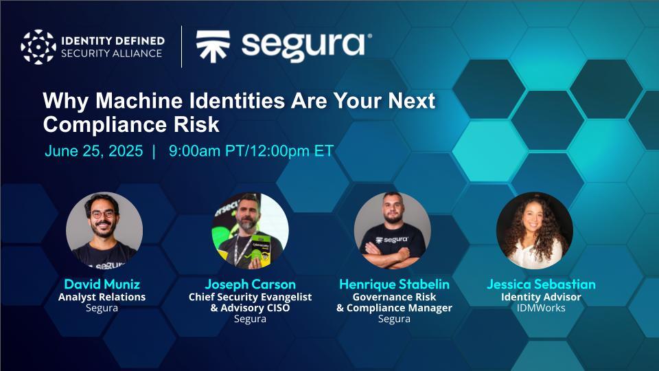 IDSA (@idsalliance) on Twitter photo 📢 New webinar: Simplify your compliance strategy with identity-centric security!
We’re diving into GDPR, CCPA, CIS Controls & more.
Join <a href="/segura_security/">Segura</a> + PAM experts 
Register Today: bit.ly/4kJeS2H
#DataPrivacy #PAM #ISO27001 #NIST 📢 New webinar: Simplify your compliance strategy with identity-centric security!
We’re diving into GDPR, CCPA, CIS Controls & more.
Join <a href="/segura_security/">Segura</a> + PAM experts 
Register Today: bit.ly/4kJeS2H
#DataPrivacy #PAM #ISO27001 #NIST