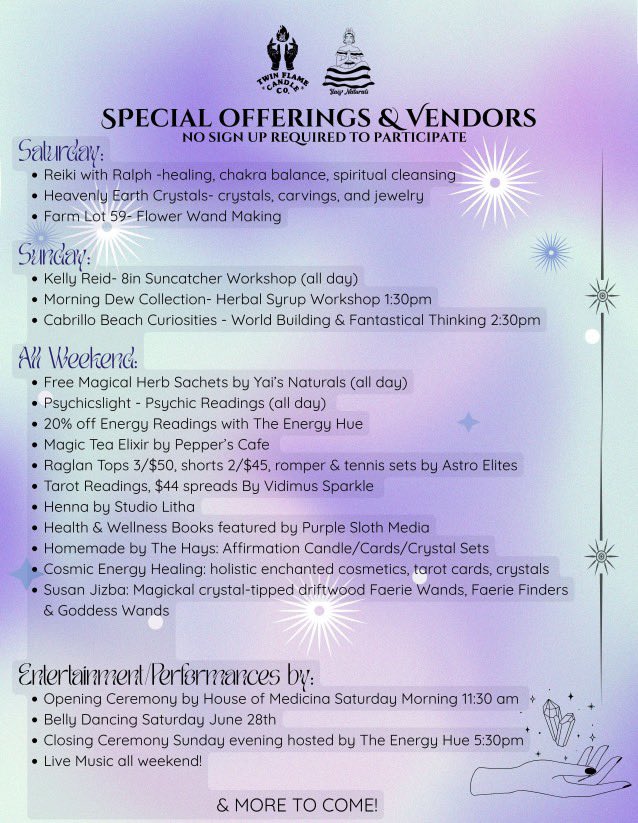 Cosmicenergynow's tweet image. I’m beyond excited to announce that I am joining the Magick &amp;amp; Wellness weekend #craftedportla where I will be teaching my Glamour Magic Class on June 29th 3-4pm and where I will be vending offering glamour magick holistic beauty and spiritual products at Booth 128!
#tarot #fypb