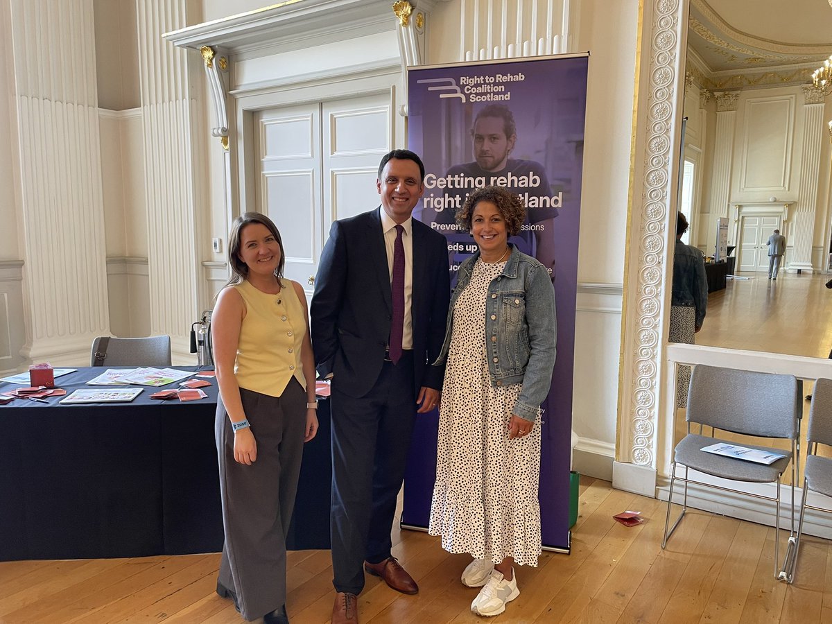 CSPScot's tweet image. Many thanks to @AnasSarwar @ScottishLabour leader for visiting the #righttorehab stall at #Scotland2050 to offer support - and agreeing that #ScotlandNeedsPhysios @thecsp
