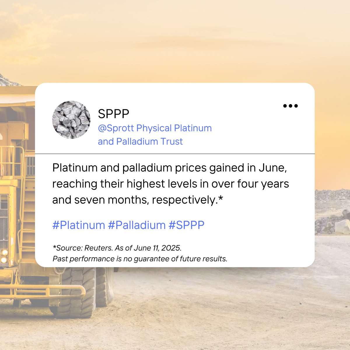 sprott's tweet photo. Learn more about the potential opportunity in physical #platinum and #palladium. #SPPP $SPPP https://t.co/CKz8B98Vqx https://t.co/O04A4cOYYU
