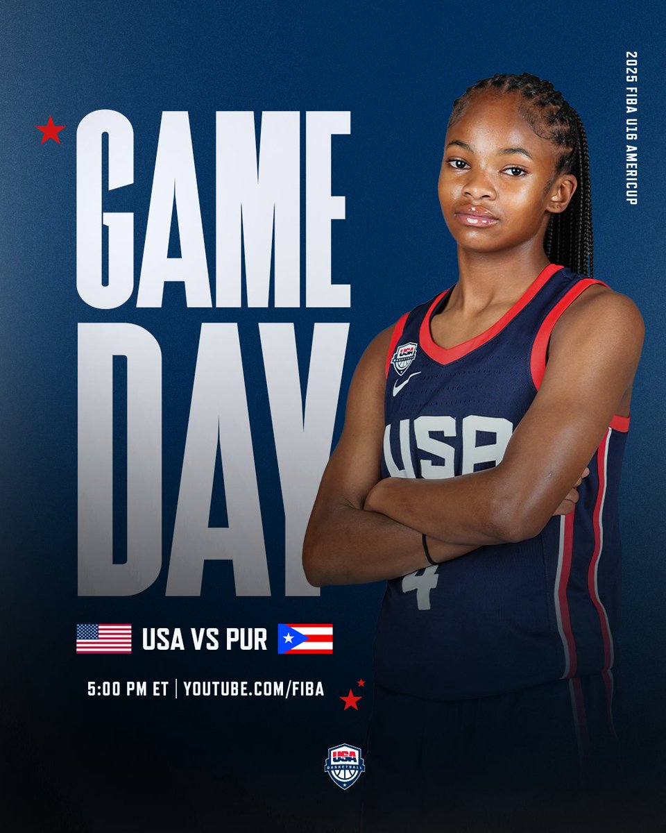 USABJNT (@usabjnt) on Twitter photo Back To It 🤟
🇺🇸 #USABWU16 vs 🇵🇷 Puerto Rico
5 pm ET/3 pm MT
📍 Inforum Irapuato
📺 youtube.com/watch?v=PSGUXd…
#U16AmeriCupW Back To It 🤟
🇺🇸 #USABWU16 vs 🇵🇷 Puerto Rico
5 pm ET/3 pm MT
📍 Inforum Irapuato
📺 youtube.com/watch?v=PSGUXd…
#U16AmeriCupW