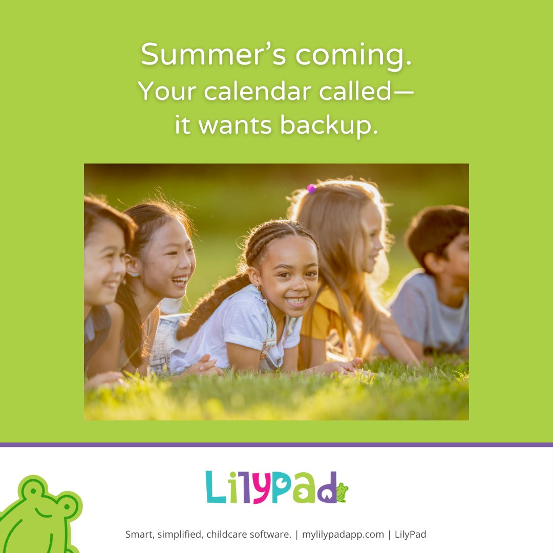 Mylilypadapp's tweet photo. 🌞 Summer at a daycare is pure joy… and also pure logistics.

Our calendar + scheduling tools help you plan it all—and actually enjoy the fun with the kids instead of fighting clipboards.

#DaycareScheduling #SummerPrograms #PreschoolPlanning #ActivityManagement #ChildCareTools https://t.co/W0Q5TZGESD