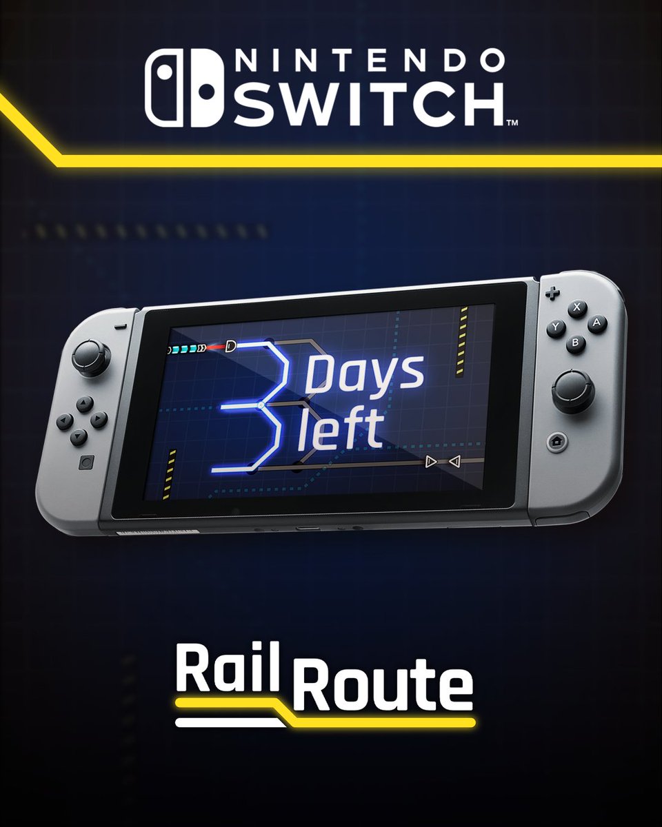 UntoldTalesHQ's tweet photo. 🚅 Only 3 days until #RailRoute arrives on #NintendoSwitch! Brew your best coffee and check the signals, the trains are coming!
⏱️🛤️Don't miss that train, wishlist NOW:
https://t.co/6opZAmOlP5
#railroute #railway #trains #railwaysim #simulatorgame #nintendoswitch https://t.co/1AqSSkgmZR