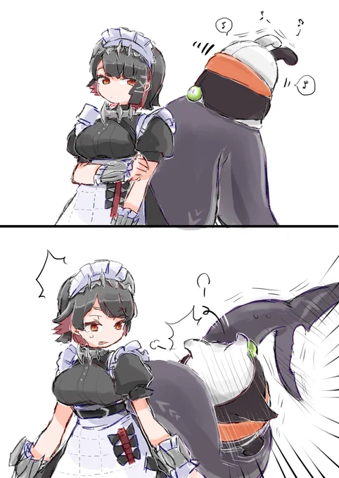 🦈尻尾滑り台失敗 