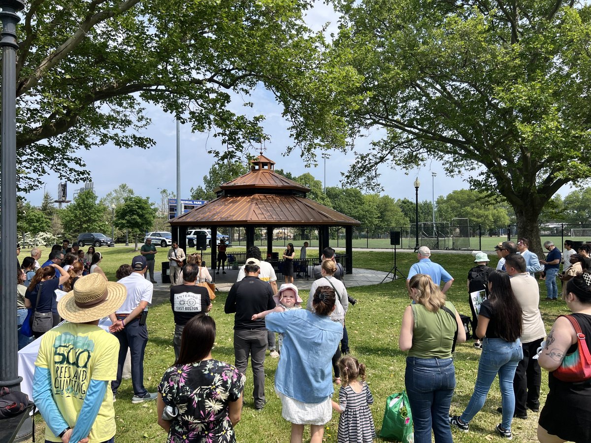 GrowBostonCOB's tweet photo. Join GrowBoston at Mayor Wu’s Mid-Dorchester Coffee Hour tomorrow, 10-11 am at Mothers Rest! Check out these pics from the June 6 East Boston event to get excited! https://t.co/9NnNQbW4h4