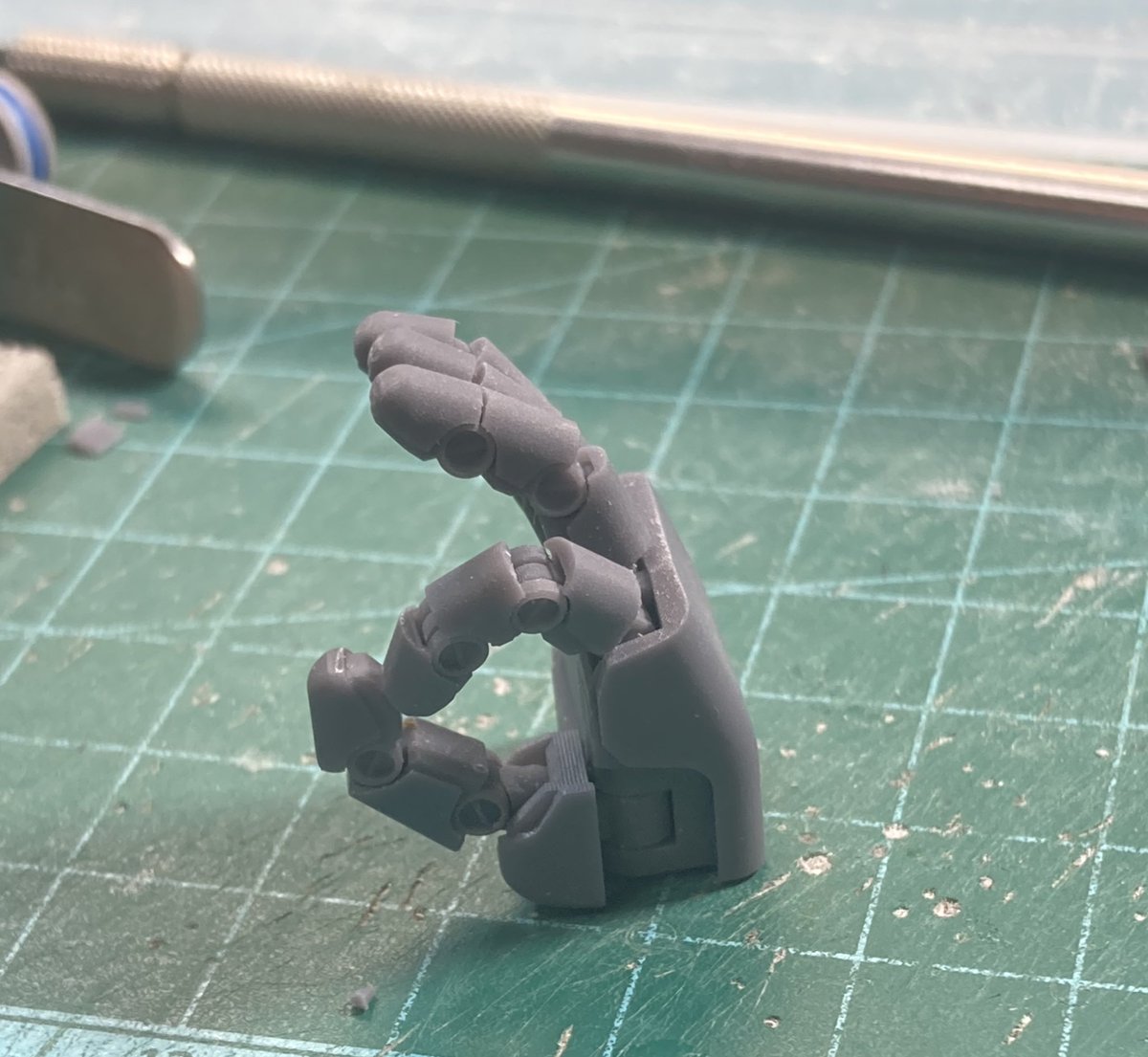 組みやすさはまさにOK！！
たいすけさん　<a href="/koba1271/">たいすけ</a> 
のたいすけハンド、可動も凄いなぁ

#たいすけハンド
#いかづち