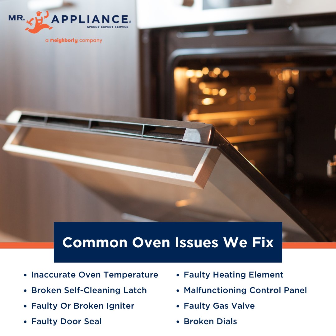 Struggling with uneven baking or a cold oven? Heating element or sensor issues might be to blame. 🔥🍰

We’re here to help! Contact our appliance pros today for fast, dependable oven repairs.

📞 Let’s get you cooking again in no time!