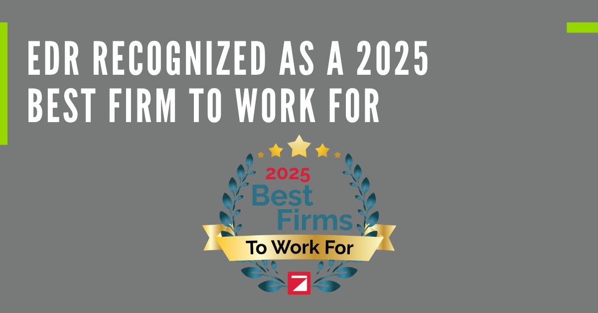 We’re proud to announce that EDR was named one of <a href="/ZweigGroup/">Zweig Group</a>'s 2025 Best Firms to Work For! Thank you to our team for making EDR a great place to work. #ABetterEnvironment #BestFirmsToWorkFor 

Read more: edrdpc.com/edr-recognized…