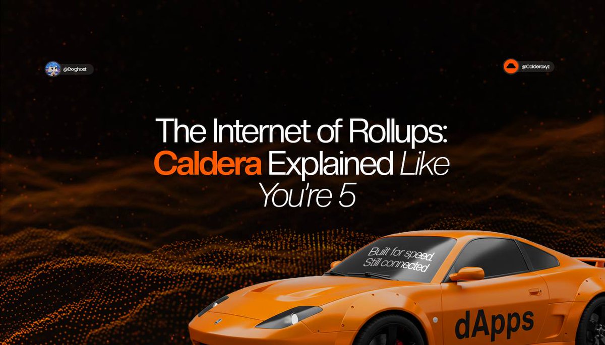 0xxghost's tweet image. Leave the yapping, @jimmyboolish calling @Calderaxyz “the internet of rollups” actually makes sense.

Been digging through threads and tweets (some tiring, some too technical).

But if you’re like me and prefer things explained like you’re 5, this thread’s for you..

A 🧵