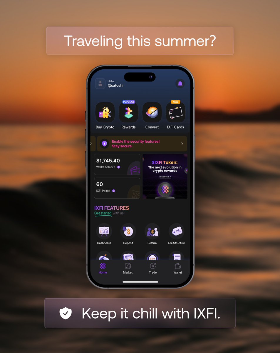 Traveling this summer? Here’s how IXFI keeps it chill:
 
- Your funds stay safe with top-tier protection
- Full mobile access
- No need to watch the charts or stress about timing
- Platform works smoothly in 160+ countries
 
You handle the trip. We’ll handle the rest.