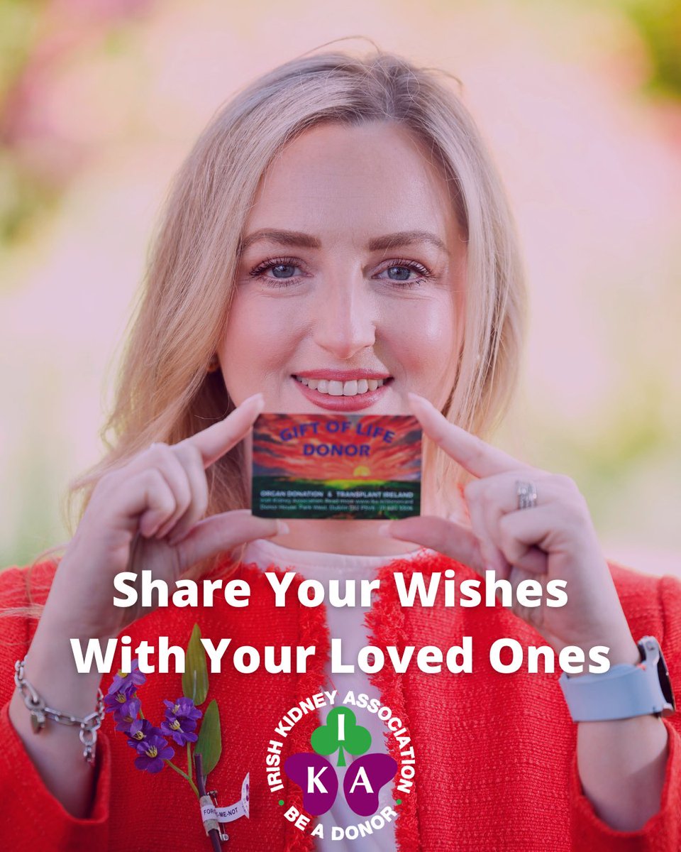 The Organ Donor Card is an icebreaker to start a family conversation about organ donation for transplantation 🗨️💜

🔗 Request your Organ Donor Card at ika.ie/donorcard/