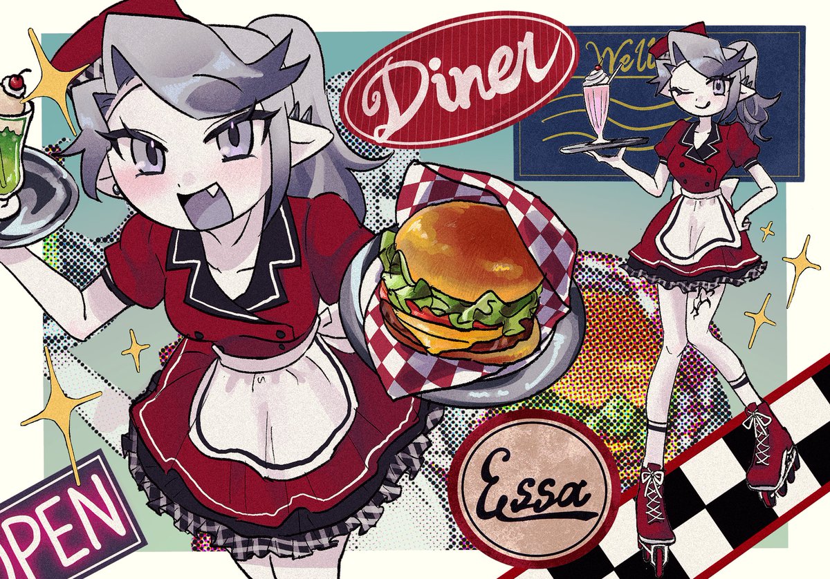 oyasumi_ox's tweet photo. Diner🍔💖
 #Br0kenColors 
 #Br0kenColorsOC https://t.co/a5VxOVU1Gn