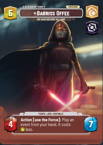 Barriss showcase has been revealed by FFG!

#SWU
