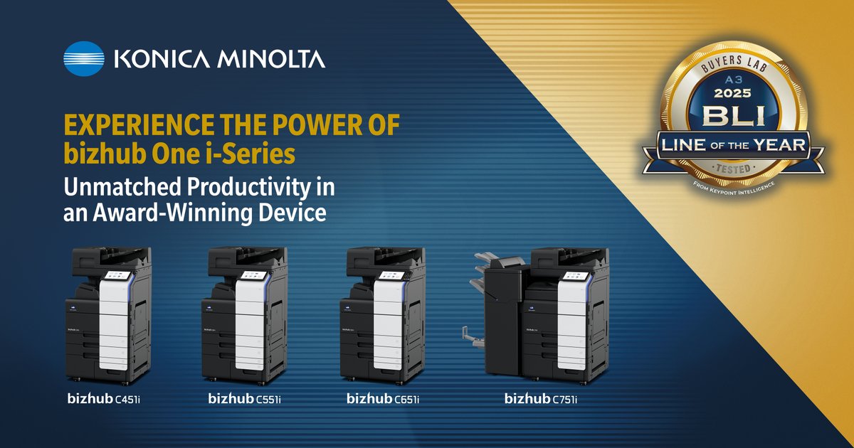 Looking to upgrade your office productivity? Meet the award-winning bizhub One i-Series, designed to streamline workflows and support your team’s success.

Learn more: hubs.li/Q03rsCWp0

#KonicaMinolta #DigitalWorkplace #bizhub