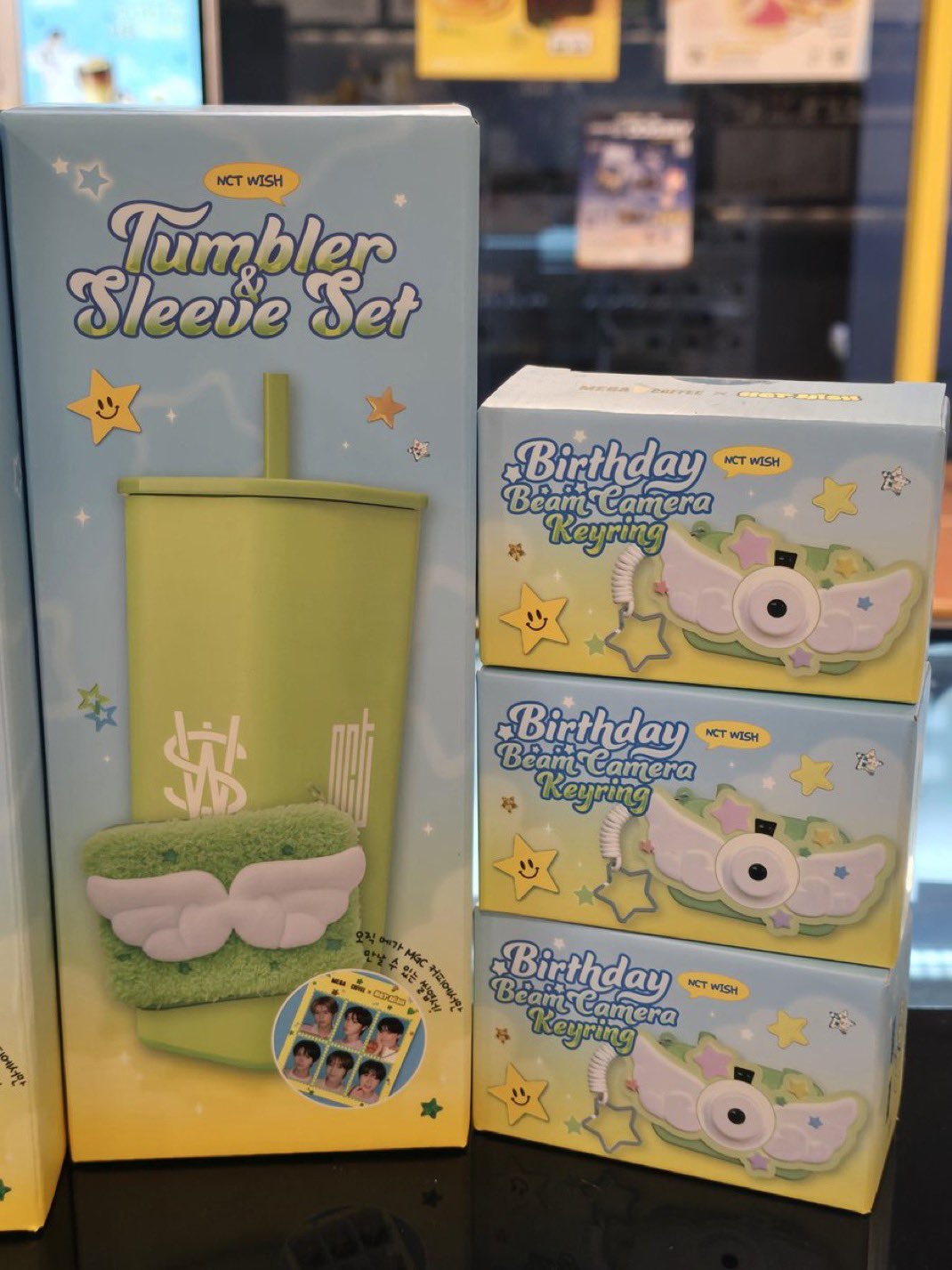 NCT WISH MEGA COFFEE タンブラー キーリング コラボ セット