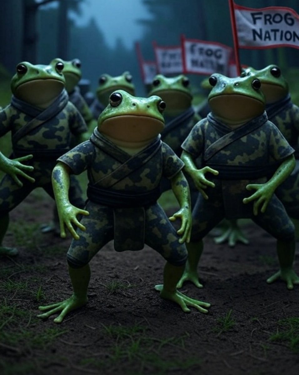 Croak it back Ninja Style 🐸

$FrNa

🐸