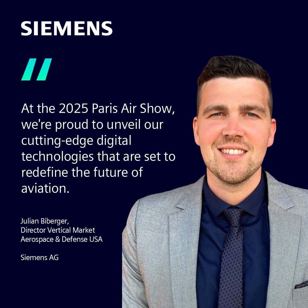 digitalSteveJ's tweet photo. Reimagining Aerospace Digitally at Paris Air Show 2025.

Join Siemens as we showcase transformative digital technologies that are reshaping the future of aircraft design and development.

📅 Request your meeting now: https://t.co/nmtlfqw3xa 

#ParisAirShow #SalonDuBourget https://t.co/uYb7ysclkk