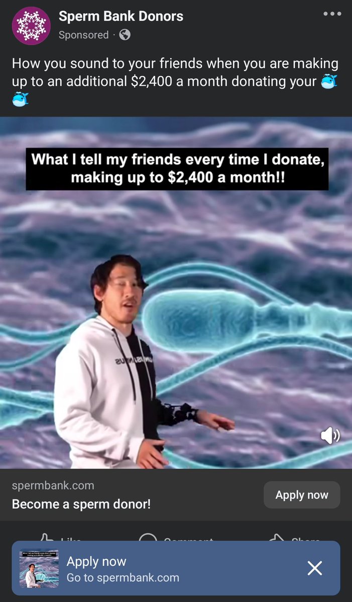 SpookyNewt_'s tweet photo. someone tell @markiplier that a sperm donation company is using his greenscreen stuff to advertise https://t.co/cllYDblrBL