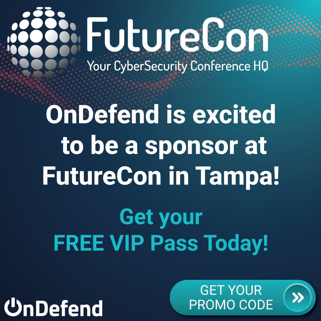 We’re excited to sponsor FutureCon Tampa.
🗓️ Thursday, June 26, 2025
📍 Tampa Airport Marriott

🎟️ Use our code to grab a FREE VIP pass (limited availability!):
👉 hubs.la/Q03sjCCk0

Come by the OnDefend booth, grab some swag, and let’s talk real-world readiness.
#FutureCon