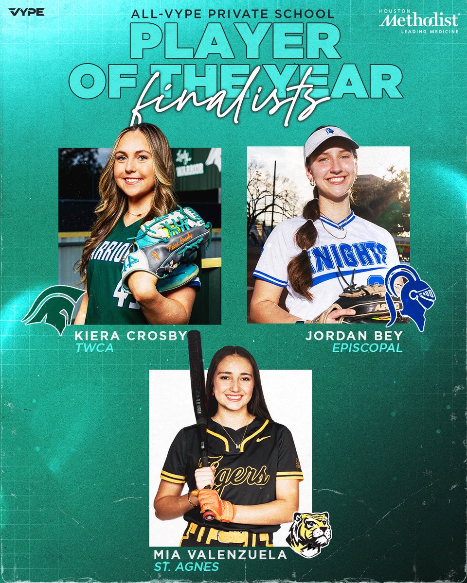 VYPE Houston (@vypehouston) on Twitter photo It is awards season here at VYPE! Here are the finalists for Public and Private School Softball Player of the Year presented by <a href="/MethodistHosp/">Houston Methodist</a>!
Tune in tomorrow to find out the Player and Team of the Year! #vypeawards It is awards season here at VYPE! Here are the finalists for Public and Private School Softball Player of the Year presented by <a href="/MethodistHosp/">Houston Methodist</a>!
Tune in tomorrow to find out the Player and Team of the Year! #vypeawards