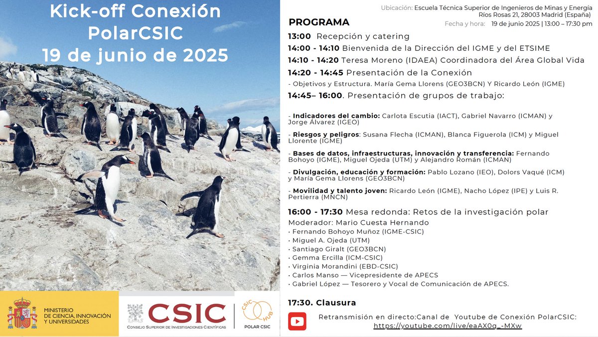 Marine calcifiers (@marcalcifiers) on Twitter photo Este jueves participamos en el Kick-off Conexión #PolarCSIC que se celebrará en la <a href="/minasenergiaupm/">minasenergiaupm</a>. Se presentará la nueva Conexión, sus objetivos y líneas de trabajo, así como se debatirán los retos de la investigación polar actual. Este jueves participamos en el Kick-off Conexión #PolarCSIC que se celebrará en la <a href="/minasenergiaupm/">minasenergiaupm</a>. Se presentará la nueva Conexión, sus objetivos y líneas de trabajo, así como se debatirán los retos de la investigación polar actual.