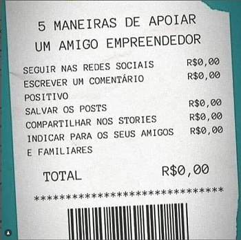 MoacyrLuz's tweet photo. 🧾 *5 maneiras de apoiar um amigo empreendedor — e todas custam R\$0,00!*

Se você tem um amigo que empreende, ajude ele a crescer!
⠀
#ApoieUmEmpreendedor #Empreendedorismo #Compartilhe #IndiqueUmAmigo #TrabalhoComPropósito #MarketingDeValor https://t.co/TQ0Vo8xWNH