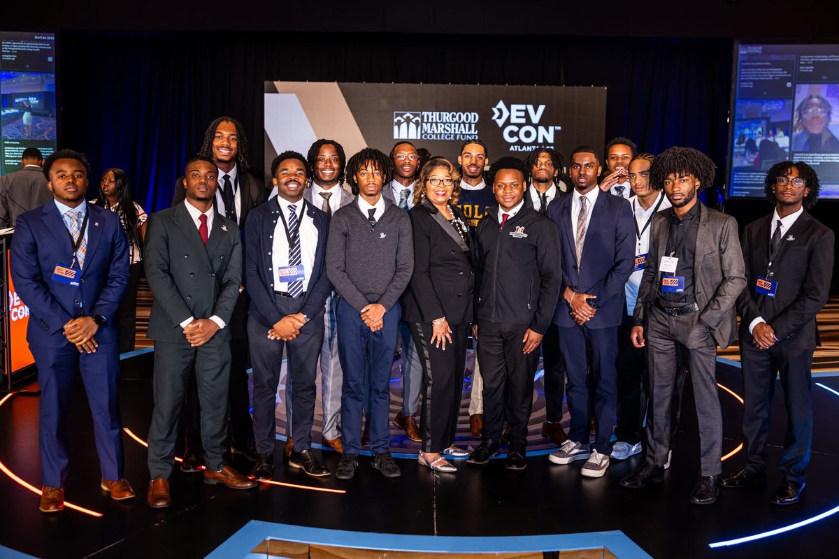 TheEnochO's tweet photo. Grateful beyond words to TMCF for continually pouring into HBCU students like me. God keeps opening doors and placing me in spaces I once prayed for and I know He’s not done yet. My heart is always full when I’m surrounded by fellow HBCU leaders and dreamers.
#DevCon25 https://t.co/pK28VRmywJ
