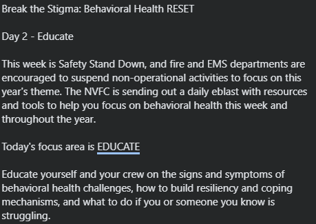 2025 Firefighter Safety Stand Down.

#Firefighter #MentalHealth 

youtu.be/m27rWUTxpNM?si…