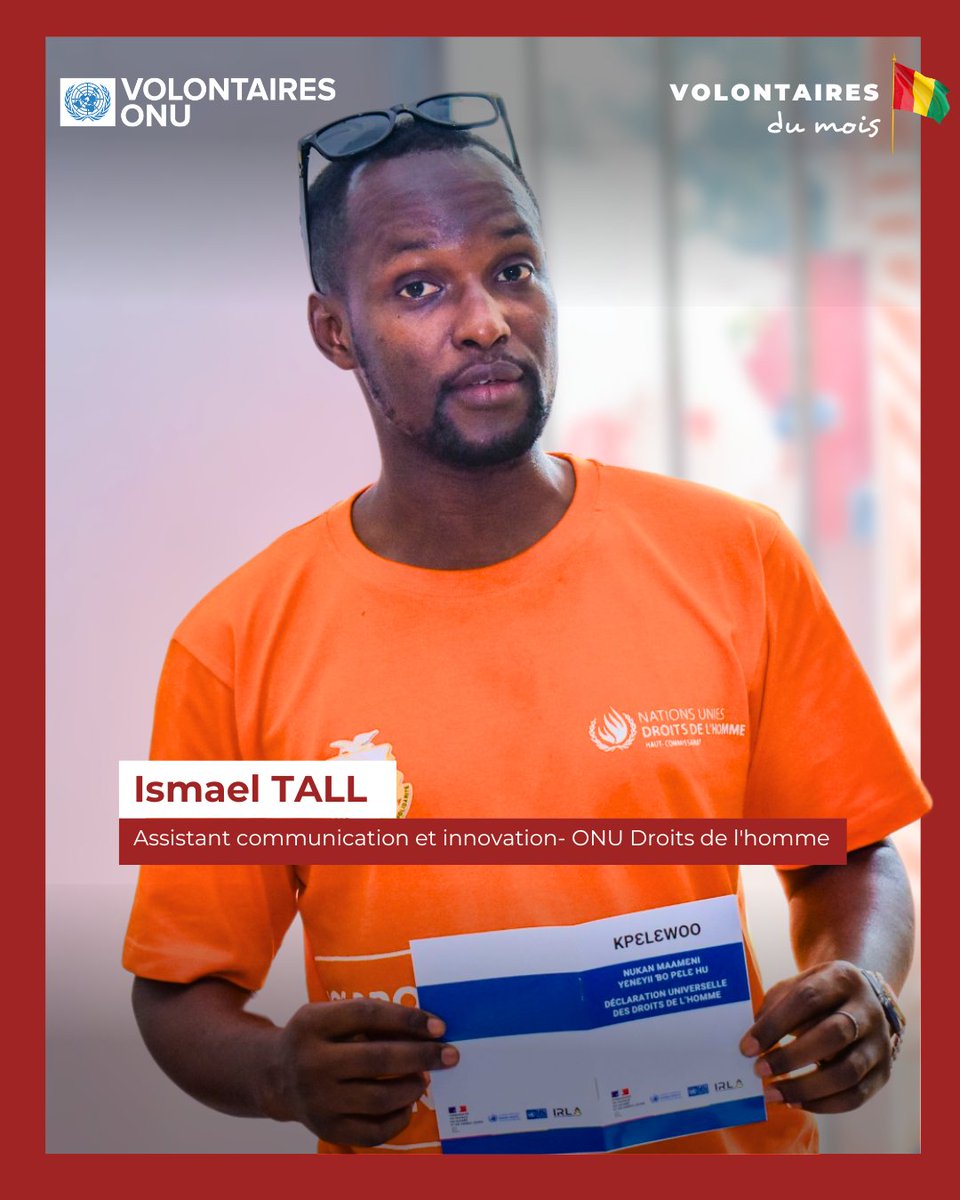 #LeSaviezVous? 1 personne sur 3 dans le monde ne bénéficie toujours pas pleinement de ses droits fondamentaux.  Aux côtés de <a href="/UNHumanRights/">UN Human Rights</a>🇬🇳, TALL Ismael, VNU, utilise la communication et l’innovation pour sensibiliser, informer et défendre la dignité de toutes et tous. #VOM2025