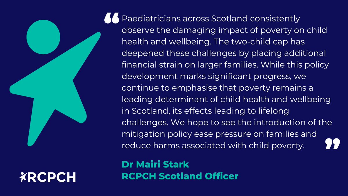 RCPCH Scotland (@rcpchscotland) on Twitter photo We are delighted at the <a href="/scotgov/">Scottish Government</a> announcement today that the unfair and ineffective two child benefit cap will be effectively scrapped in Scotland from March 2026. We are delighted at the <a href="/scotgov/">Scottish Government</a> announcement today that the unfair and ineffective two child benefit cap will be effectively scrapped in Scotland from March 2026.
