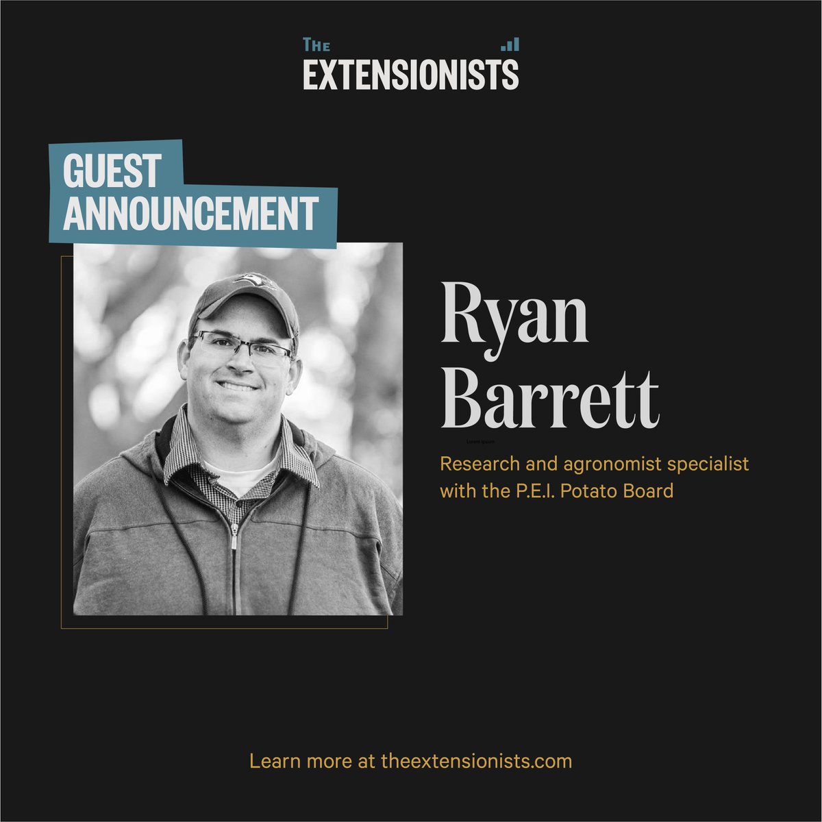 thextensionists's tweet image. How do you mix agronomy and extension? For Ryan Barrett, with the @PEIPotatoBoard, his work is all about doing research that matters and then finding the best ways to teach growers about it. Listen next week to learn more #PEIag theextensionists.com