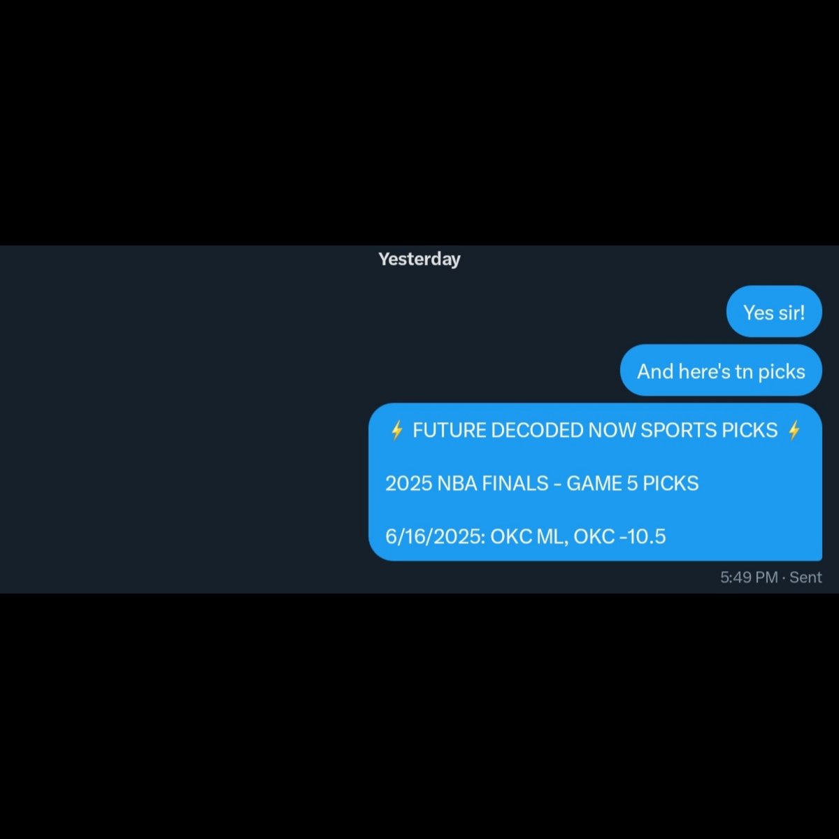 future_decoded's tweet image. ⚡⚡

2 FOR 2 LAST NIGHT IN THE #NBAFinals ! 🔥

AS THE #THUNDERUP WIN &amp;amp; COVER AS PREDICTED !! 🔮

WE&apos;RE NOW 39 OF 42 IN THESE NBA PLAYOFFS! (92% HITRATE)🔥🔥🔥

AND STILL PERFECT IN THESE NBA FINALS!!! 🔥🔥🔥

#SPORTSPICKS #NBABETTING #GAMBLINGX #NBAX #Indy #OKC #yescers