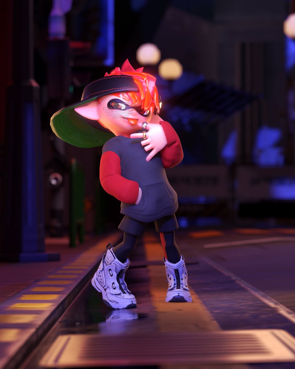 Ken 🧡#Splatoon #Blender3D