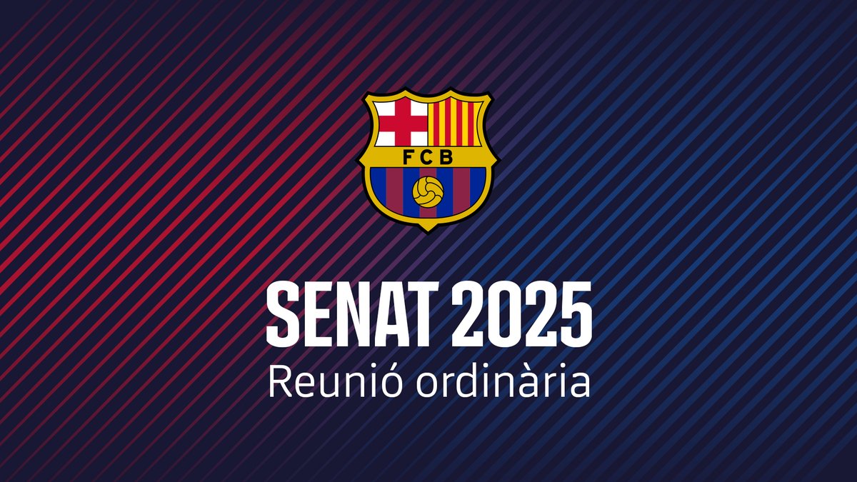 📜 Reunió ordinària del Senat del FC Barcelona aquest dimecres

🔗 Tots els detalls: barca.link/6jj850WaNWL