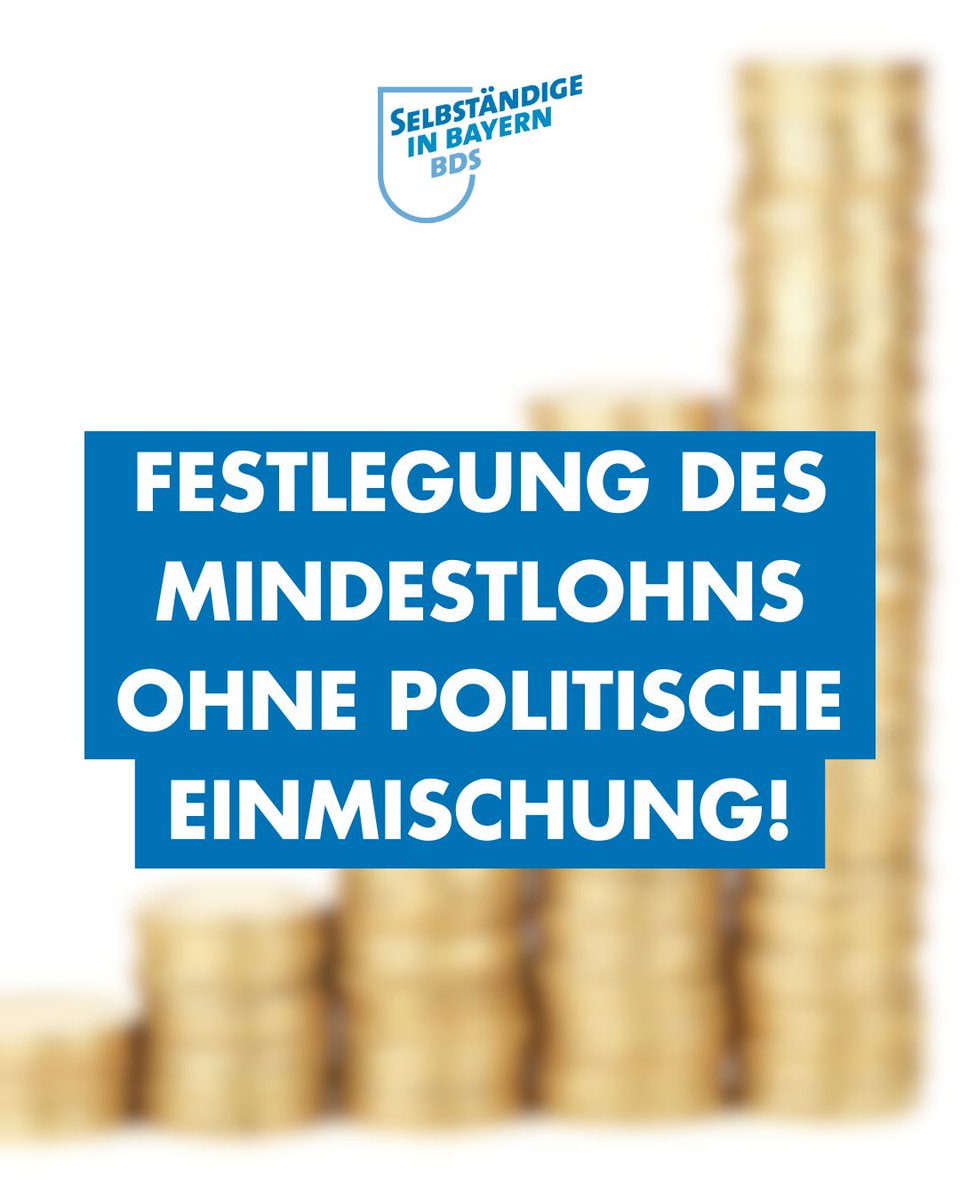 Diese Woche wird in der #Mindestlohnkommission über die Anhebung des Mindestlohns entschieden. Die Festlegung des Mindestlohns muss ohne pol. Einmischung erfolgen. Aktionistische pol. Einmischung in unternehmerisches Handeln wirkt am Ende für alle Beteiligten kontraproduktiv!#BDS
