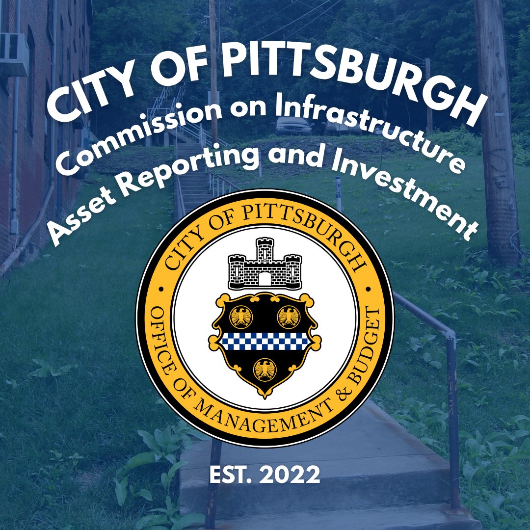 Pittsburgh's tweet image. On February 1, 2022, Mayor Ed Gainey and Pittsburgh City Council established the Commission on Infrastructure Asset Reporting and Investment in response to the Fern Hollow Bridge collapse. The commission advises on the investment, care, and management of city-owned infrastructure