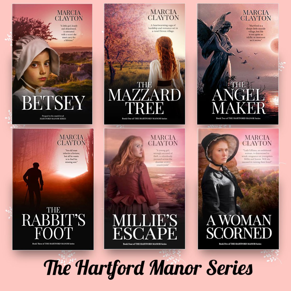 The Hartford Manor Series is a Victorian family saga. One reader described my books as a cross between a Catherine Cookson novel and Winston Graham's Poldark!
mybook.to/Betsey
viewauthor.at/MarciaClayton
#writingcommunity #readers #romancereaders