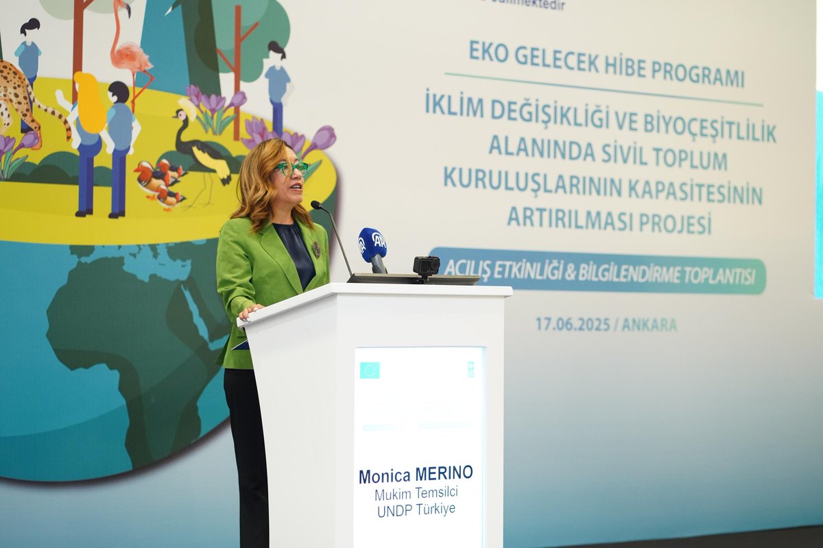 undpturkiye's tweet photo. 🌍Sivil toplumun iklim ve biyolojik çeşitlilik eylemlerindeki kapasitesini güçlendiriyoruz!

🤝@EUDelegationTur iş birliğiyle başlattığımız Eko Gelecek Hibe Programı, iklim değişikliği ve biyoçeşitliliğin korunması konularında kaynak ve uzmanlık sağlayarak STK'ları güçlendirecek. https://t.co/sjbOm4WJaL