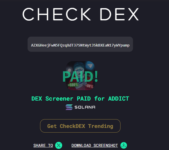 SImple1588's tweet photo. dex paid https://t.co/yqYdxkEmqf