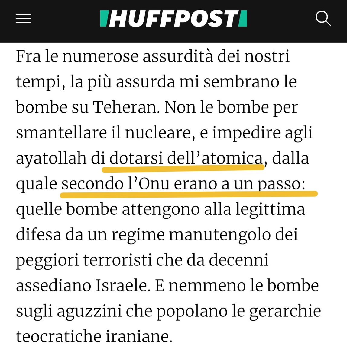 Dispositivo Mattia Feltri in azione, col suo tipico tempismo, per sedare e confondere il ceto riflessivo: no, quella cosa non è l'ha mai detta l'ONU - l'ha detta il governo Netanyahu e i suoi alleati nel G7
#pappagorgismi