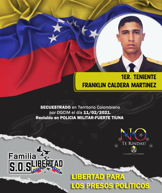 Libertad para el Primer Teniente Ejército Franklin Caldera. Todavía hay tiempo para una admistia.