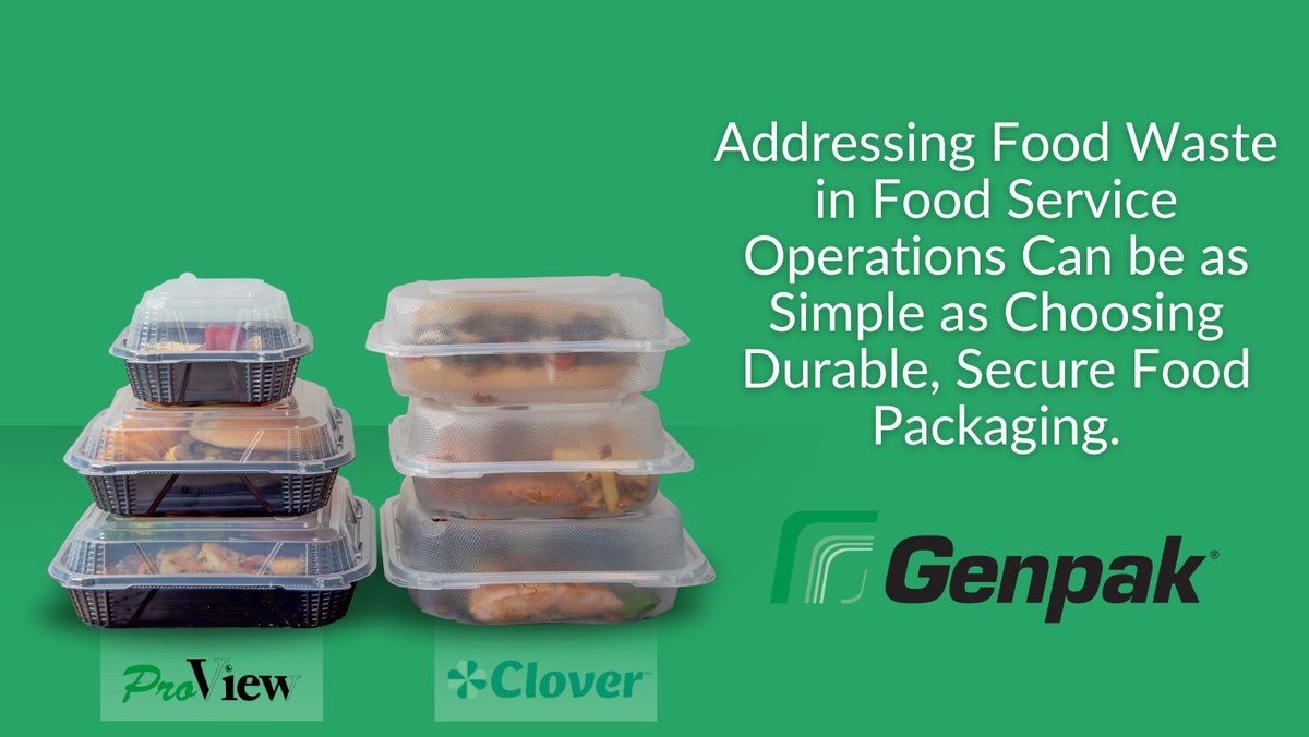 Nearly 40% of U.S. food goes uneaten—but your packaging can help change that. Genpak protects meal integrity to boost leftover enjoyment &amp; reduce waste. Read more: genpak.com/environment/re…

#Genpak #SustainablePackaging #FoodWaste #ReducingWaste #EcoFriendlyPackaging