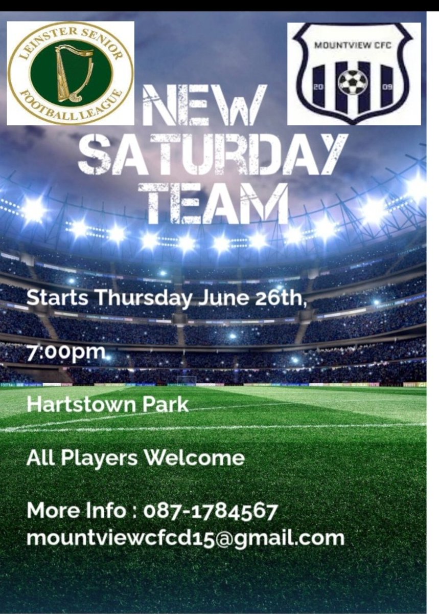 📢 Calling all players  in Dublin 15! 📢
We're forming a brand new SAT team and are on the lookout for passionate players to join us! If you're based in D15, and want to be part of an exciting new team, we want to hear from you!
All skill levels welcome 
<a href="/AlQuinn2015/">LSL Live Update’s</a> <a href="/LSLLeague/">Leinster Senior League</a>