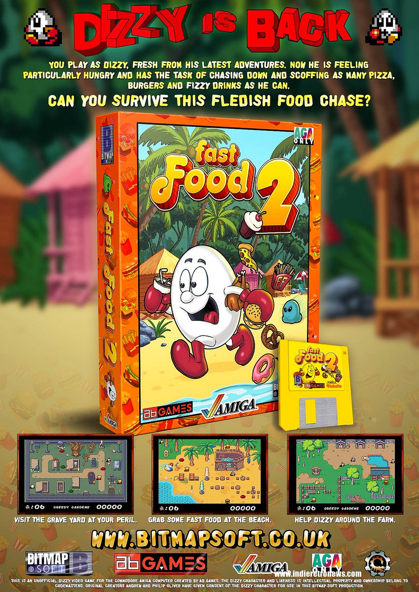 INDIERETRONEWS (@indie_retronews) on Twitter photo Indie Retro News: Fast Food Dizzy 2 - An unofficial AGA sequel to Codemaster's Fast Food Dizzy is getting a Big Box deluxe edition! indieretronews.com/2025/06/fast-f⦠#retrogaming #gaming #games #amiga <a href="/RetroGamingRVG/">Retro Video Gamer</a> <a href="/TheRetroAsylum/">The Retro Asylum</a> <a href="/ClassicReplay/">MLH</a> <a href="/VidGameArtistry/">Darren Doyle (Greyfox Books - Bitmap Soft)</a> <a href="/BitmapSoft/">BitmapSoft</a> <a href="/AmigaBill_/">AmigaBill / TheGuruMeditation</a> Indie Retro News: Fast Food Dizzy 2 - An unofficial AGA sequel to Codemaster's Fast Food Dizzy is getting a Big Box deluxe edition! indieretronews.com/2025/06/fast-f⦠#retrogaming #gaming #games #amiga <a href="/RetroGamingRVG/">Retro Video Gamer</a> <a href="/TheRetroAsylum/">The Retro Asylum</a> <a href="/ClassicReplay/">MLH</a> <a href="/VidGameArtistry/">Darren Doyle (Greyfox Books - Bitmap Soft)</a> <a href="/BitmapSoft/">BitmapSoft</a> <a href="/AmigaBill_/">AmigaBill / TheGuruMeditation</a>