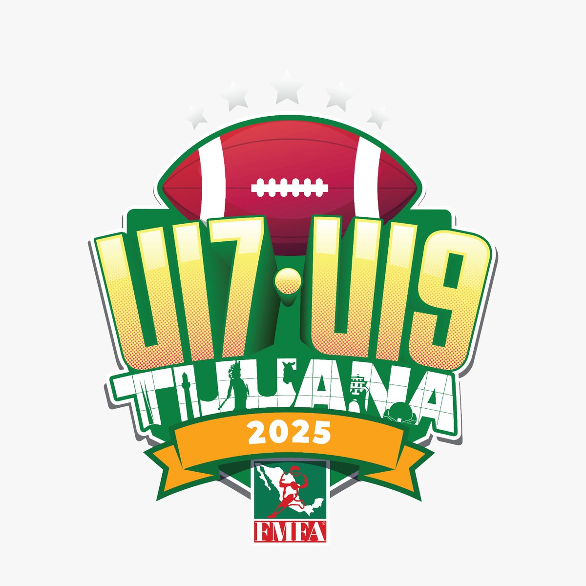 Martes 24 de junio último día de registro
4to Nacional U19 y 8vo Nacional U17
Tijuana, Baja California
📆 24 al 27 de julio
👩👦 U17 y U19 Tackle 
 🇲🇽💪🏈
fmfa.mx/4o-nacional-un…