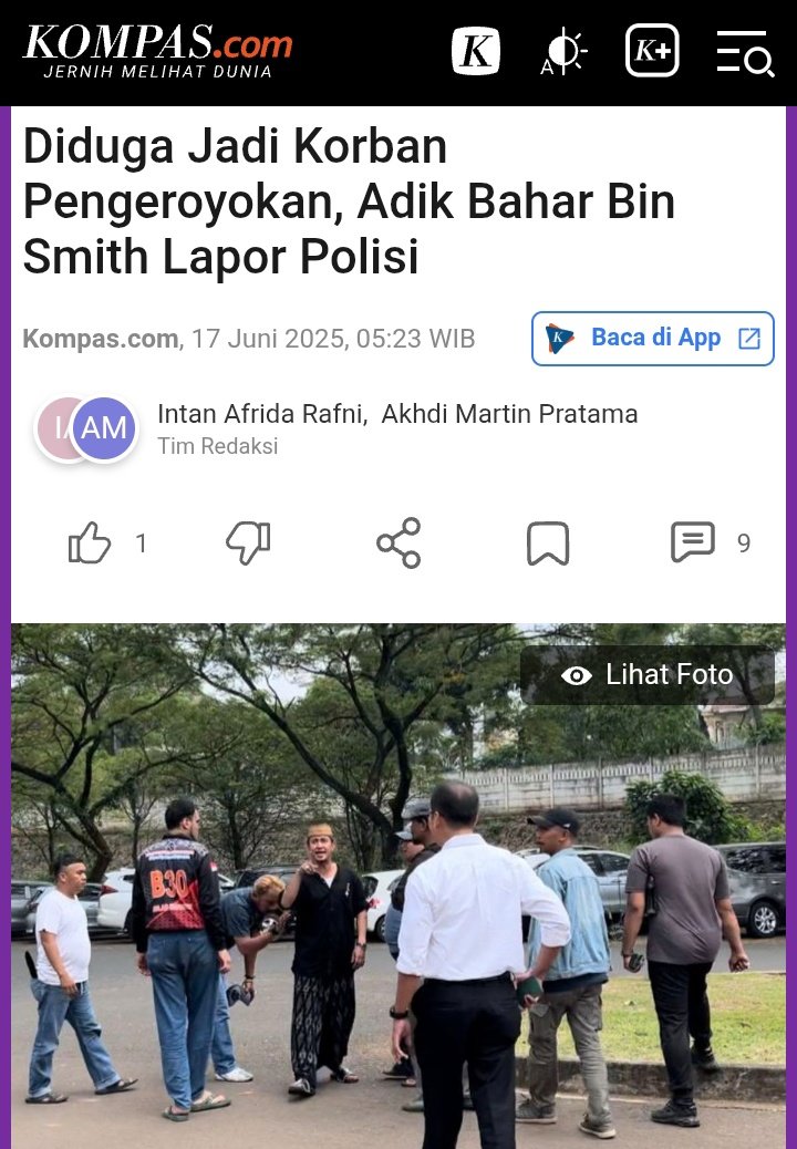 Habib Zein bin Smit melaporkan tindak pidana pengeroyokan ke Polres Metro Tangerang Selatan (Tangsel), pada Senin (16/6/2025). Laporan itu dibuat karena Zein mengaku dibacok saat berusaha melindungi adiknya dari upaya pemerkosaan.
megapolitan.kompas.com/read/2025/06/1…